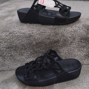 Fitflop Black Beaded Sandals